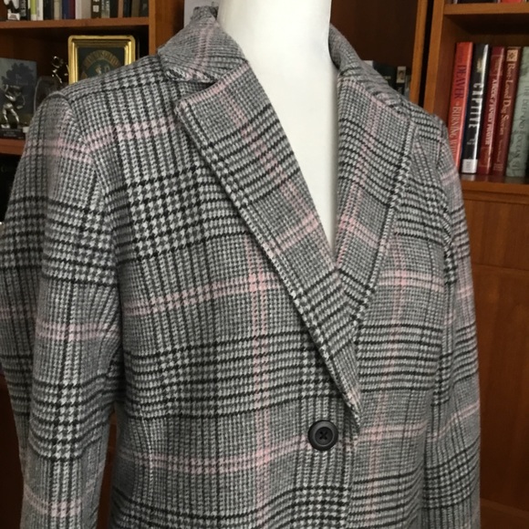 NWT GAP WOOL BLEND LONGLINE COAT - Picture 3 of 11